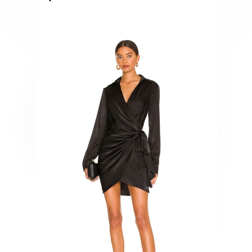Superdown mini black dress — new with tags - never worn - satin